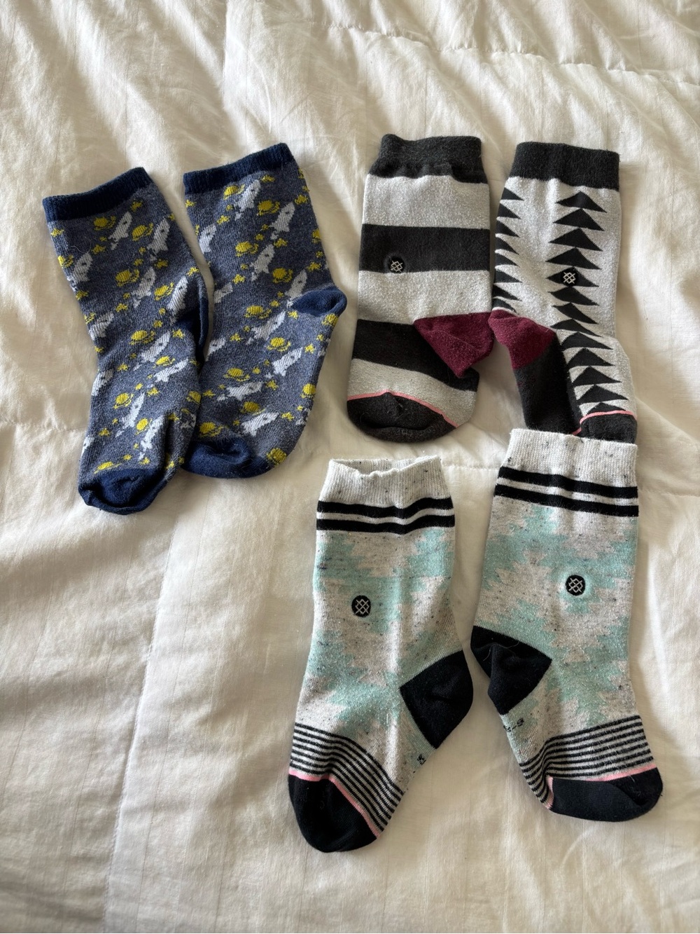 Boys small socks crew 
The children’s place Stance